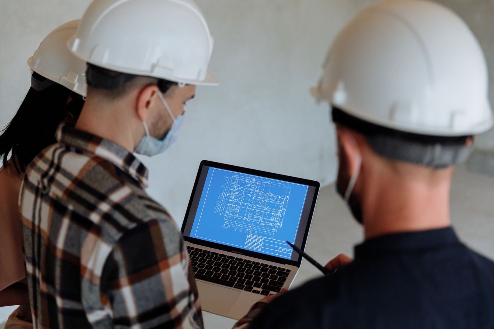 Reviewing construction project and planning data