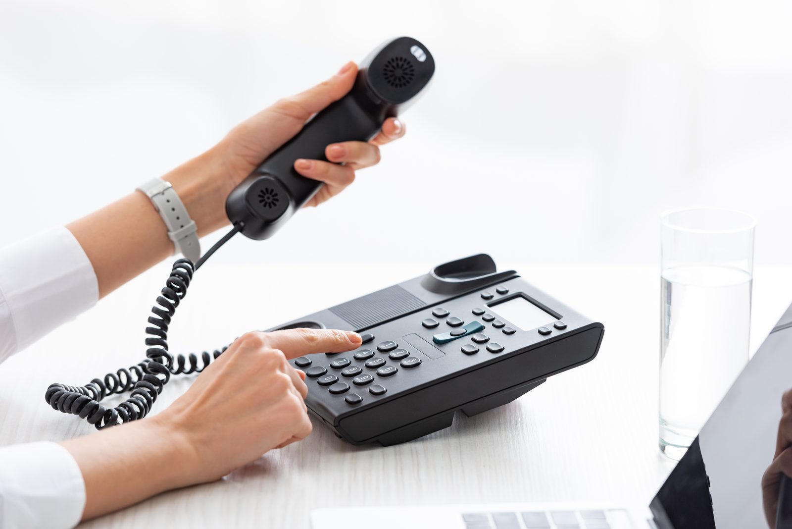 Construction professional taking online meetings by video call